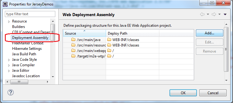 Eclipse Deployment Assembly