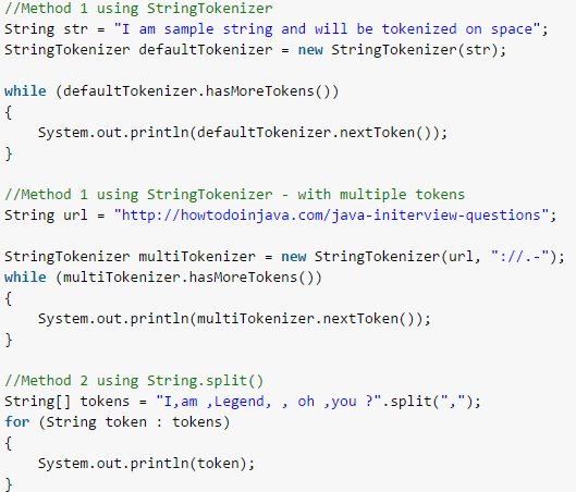 Different Ways to Split a String in Java