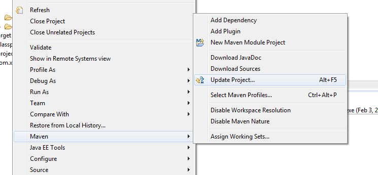 update-maven-project
