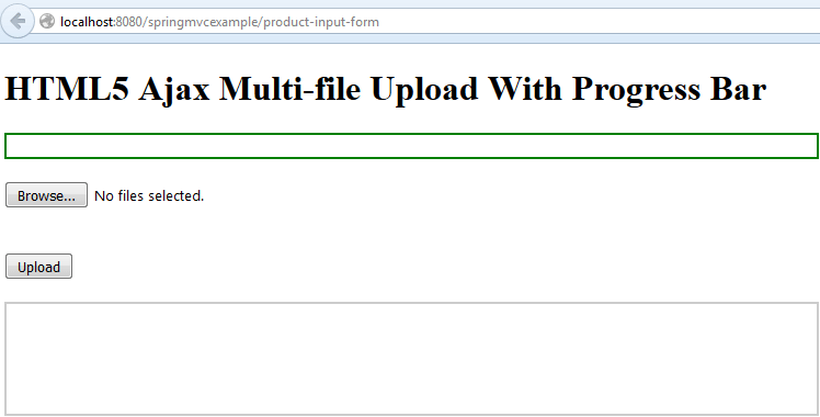 Multi-file Upload With Progress Bar - Input Form