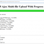 Multi-file Upload With Progress Bar - Upload Success