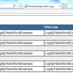 Log4j2 HTMLLayout Output