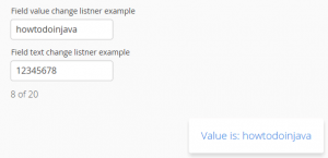 Vaadin text field change events
