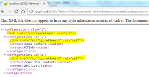 JAX-RS HATEOAS Example - Primary Collection