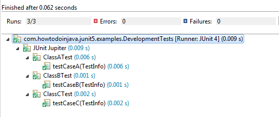 JUnit 5 @Tag Example - Development Tests