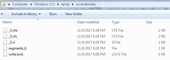 Lucene Index in Computer