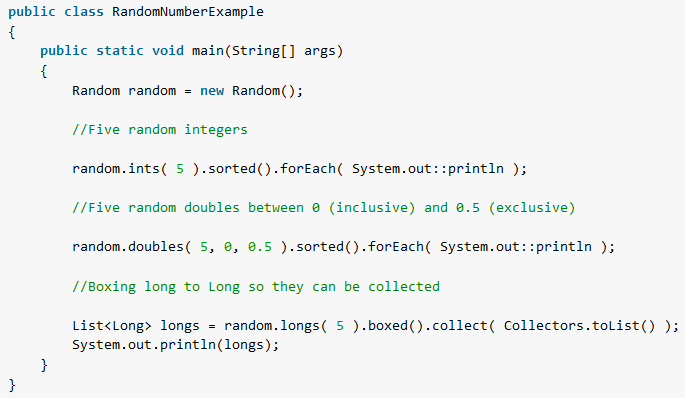 Java Random Number Example
