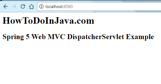 Dispatcher servlet in hot sale spring mvc example