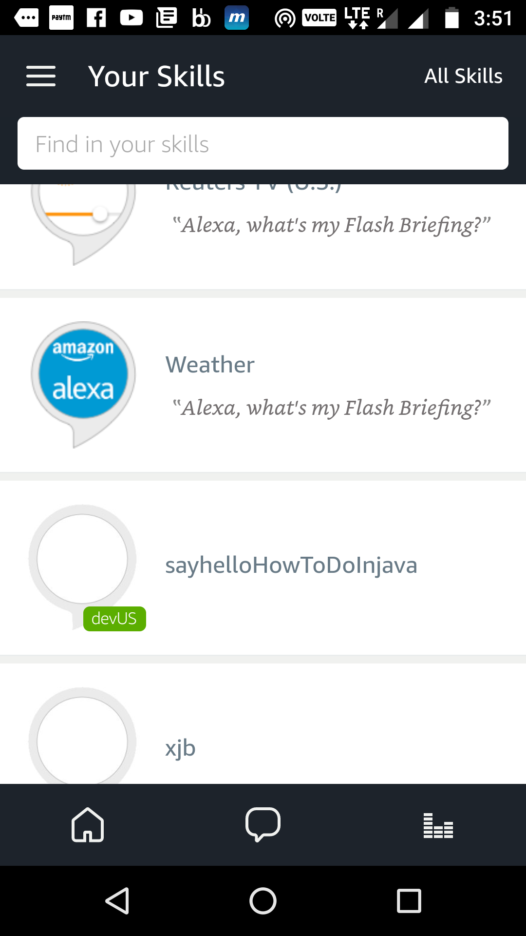 alexa app settings
