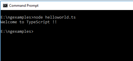 Run TypeScript from Console