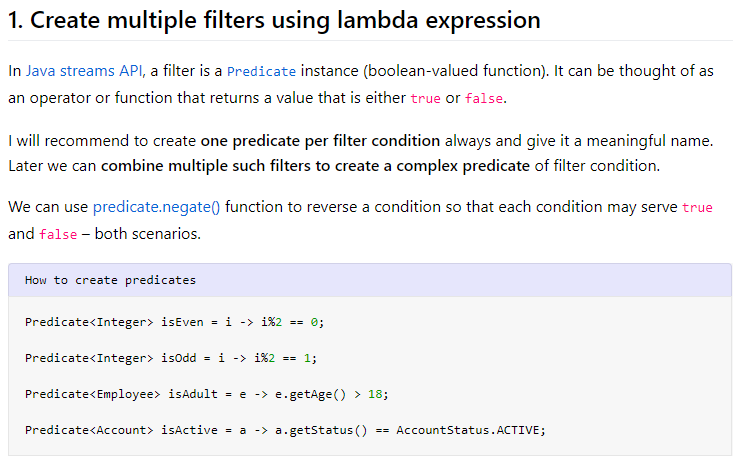 Java 8 stream multiple filters example