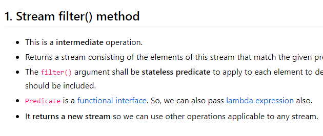 long Interpretatief Oude man Java Stream filter() with Examples - HowToDoInJava
