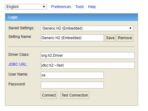 H2 database not creating on sale tables