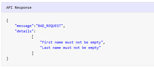 Spring REST Request Body and Parameter Validation Example