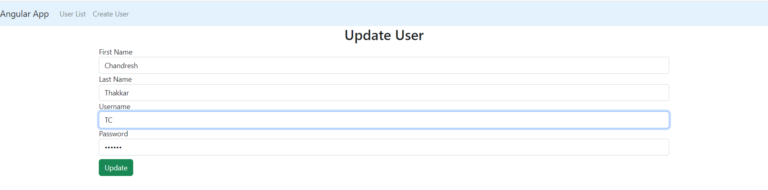Spring Boot and Angular Application Example