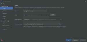 Intellij SDK Version Configuration