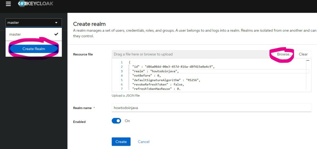 Keycloak Export And Import A Realm   Import Keycloak Realm 1024x481 