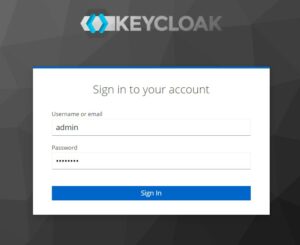 Keycloak-login-page