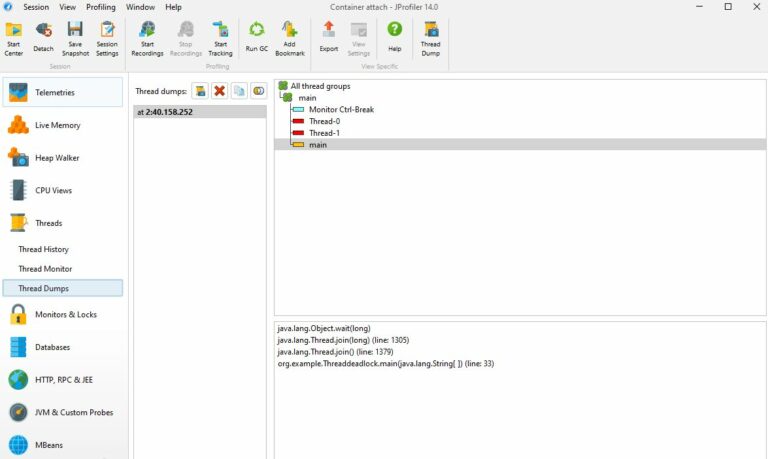 Capture and Analyze a Thread Dump in Java